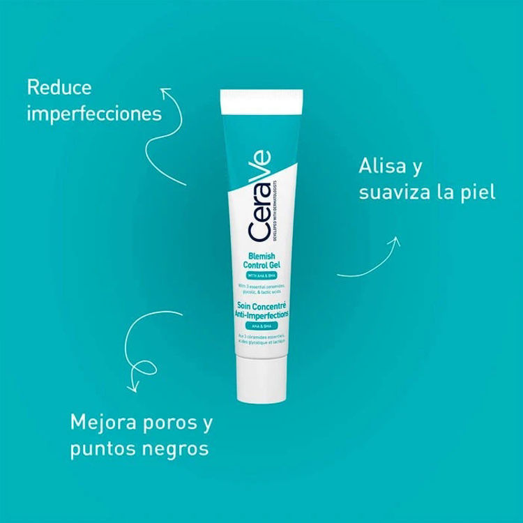 Imagen de Pack CeraVe Piel Grasa Facial Gel Limpiador 236ml + Sérum Retinol 30ml + Gel Tratamiento 40ml + Neceser DE REGALO