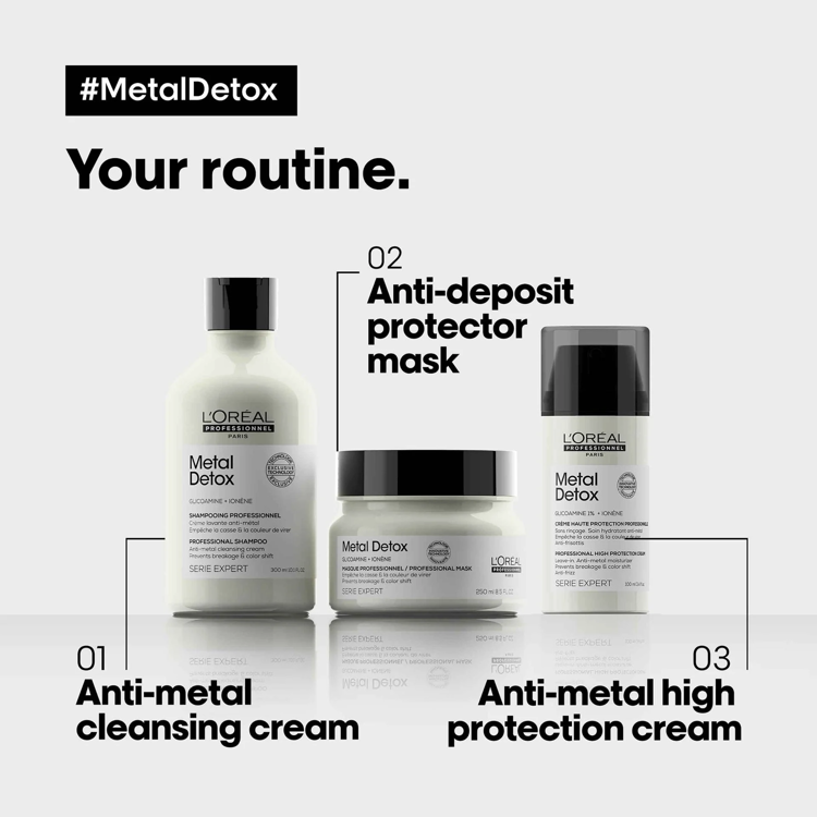 Imagen de L'Oréal Professionnel Mascarilla Sin Enjuage In Metal Detox Antimetales 100ml