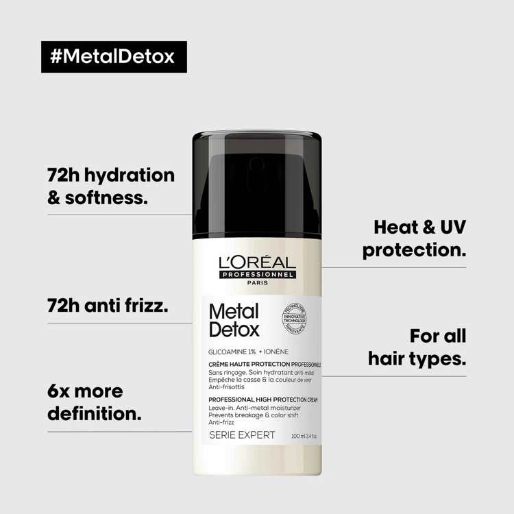 Imagen de L'Oréal Professionnel Mascarilla Sin Enjuage In Metal Detox Antimetales 100ml