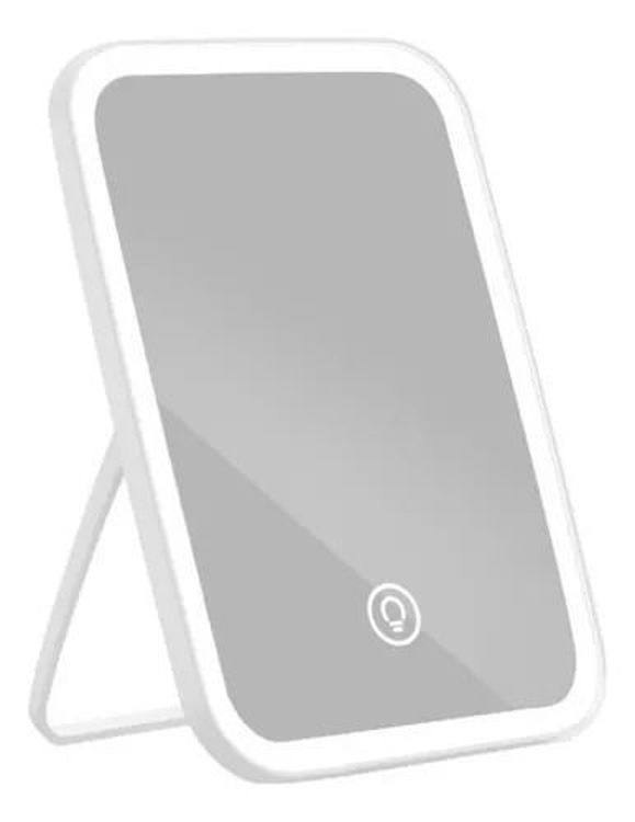 Imagen de Espejo De Maquillaje Rectangular  Con Led 3 Intensidades 16.5 x 23 cm (1948)