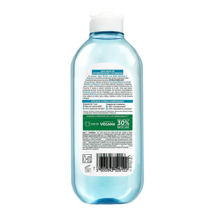 Imagen de Garnier Agua Micelar Skin Active Anti-Acne 400 ml