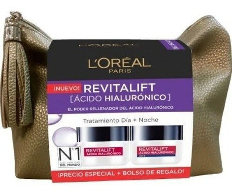 Imagen de L'Oréal París PAck Revitalift Hialurónico  Crema de Dia 50 ml + Crema de Noche 50 ml