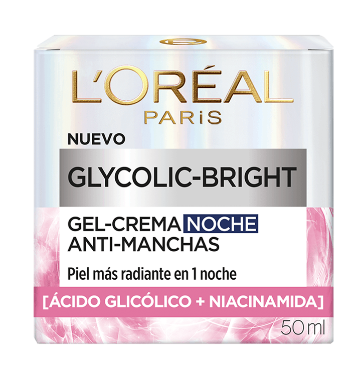 Imagen de L'Oréal París  Crema Gel Noche Glycolic Bright 50ml