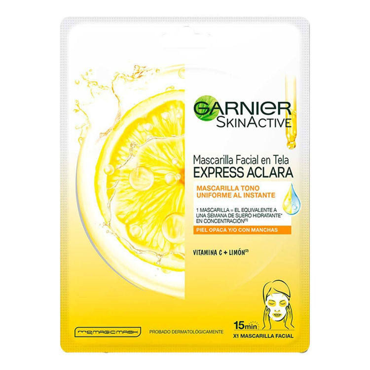 Imagen de Garnier Mascarilla de tela Facial Express Aclara