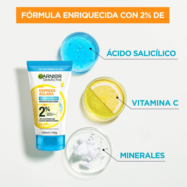 Imagen de Garnier Skin Active Exfoliante Aclara Anti-Acné  150Ml