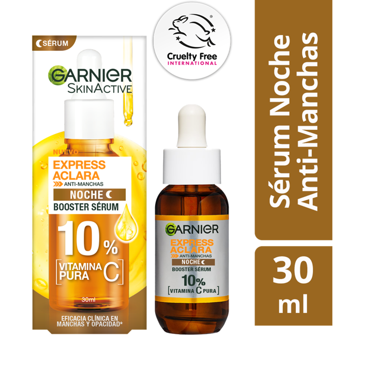 Imagen de Garnier Serum Express Aclara Noche Vitamina C 10% Skin Active 30 ml