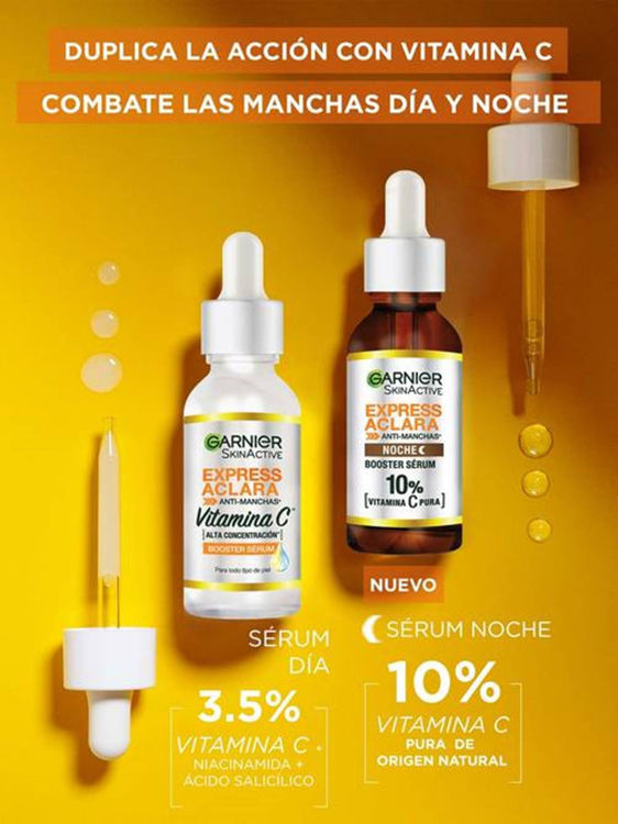 Imagen de Garnier Serum Express Aclara Noche Vitamina C 10% Skin Active 30 ml