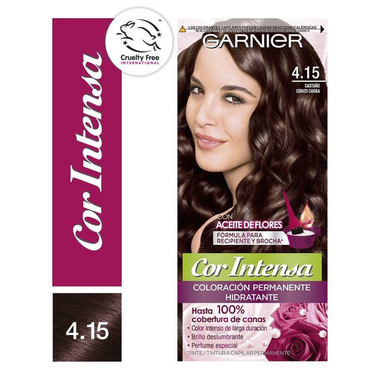 Imagen de Tinta Nutrisse Cor Intensa 415 - Castaño Ceniza Caoba