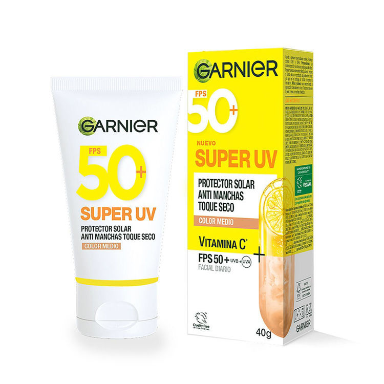 Imagen de Garnier Protector Solar Anti Manchas Vit C Fps 50  40 Gr - Color Medio