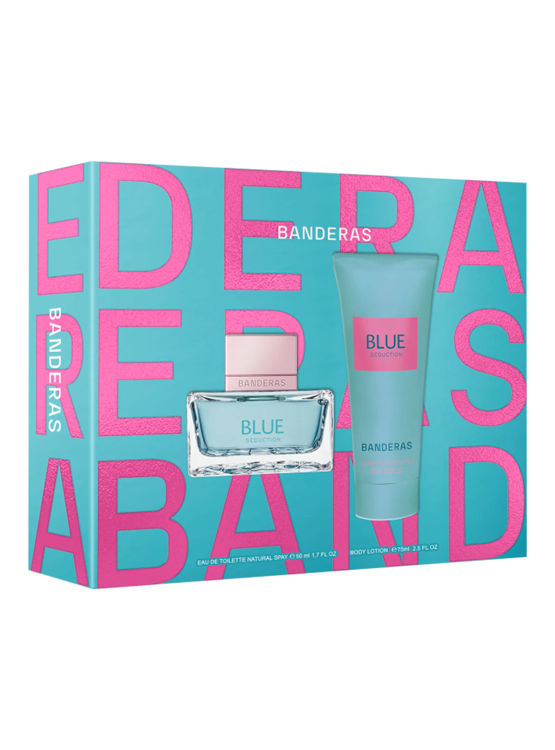 Imagen de Banderas Blue Seduction Estuche de Dama Perdume de mujer 50 ml  + Body Lotion
