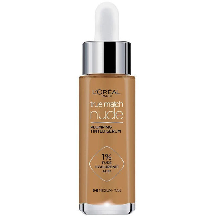Imagen de L'Oreal Paris Base Serum True Match Tinted Con Acido Hialurónico  5-6 Medium Tan