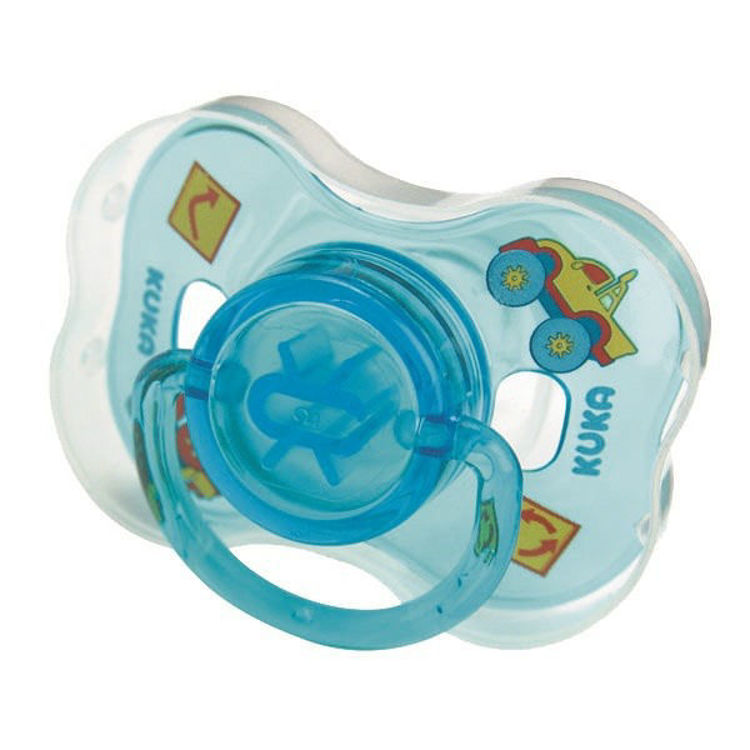 Imagen de Kuka Chupete Neon Universal Con Tapa Talle 2 Rosado  + 6 meses - 2282