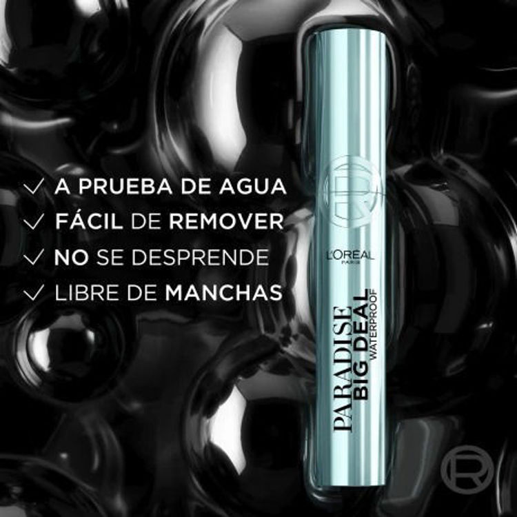 Imagen de L'Oreal Paradise  Mascara de Pestañas  Big Deal Black  Waterproof