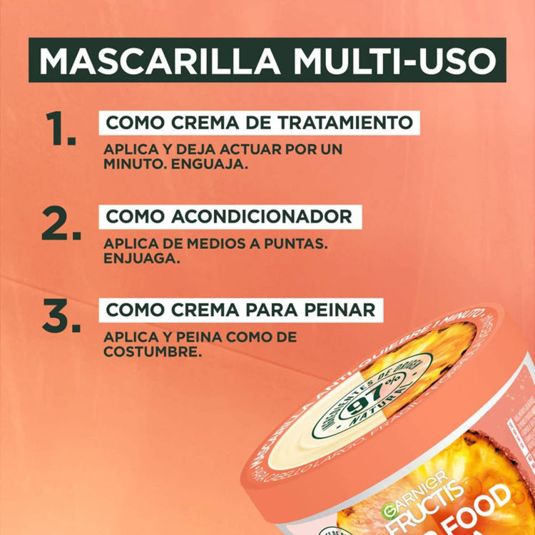 Imagen de Fructis Hair Food Mascarilla Piña X 350 Ml - Anti Quiebre
