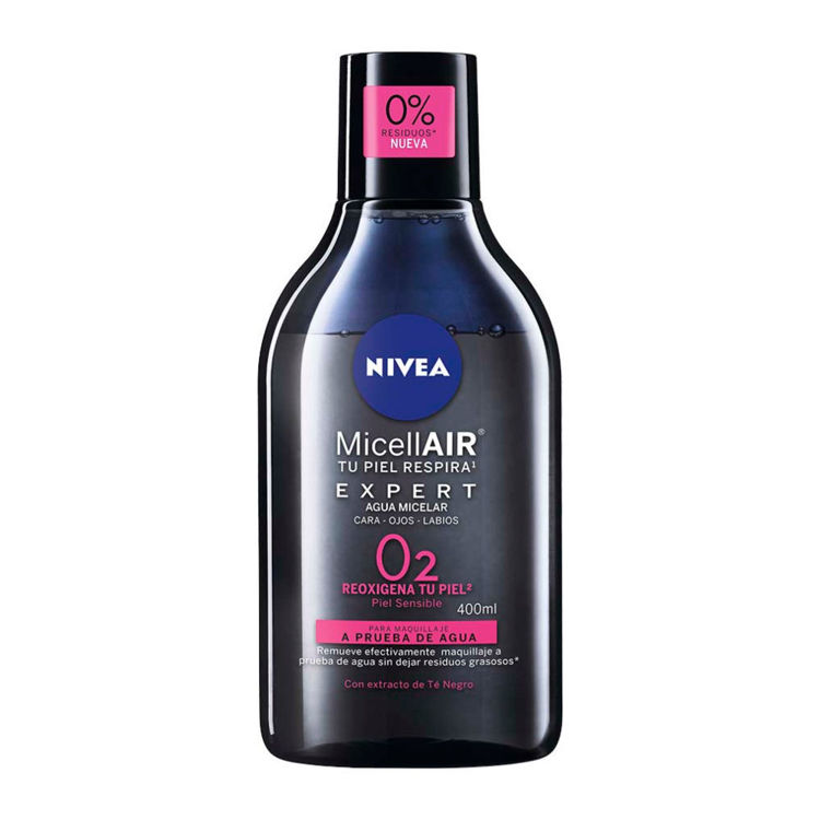 Imagen de Nivea Agua Micelar Bifasica Expert Black  400 ml