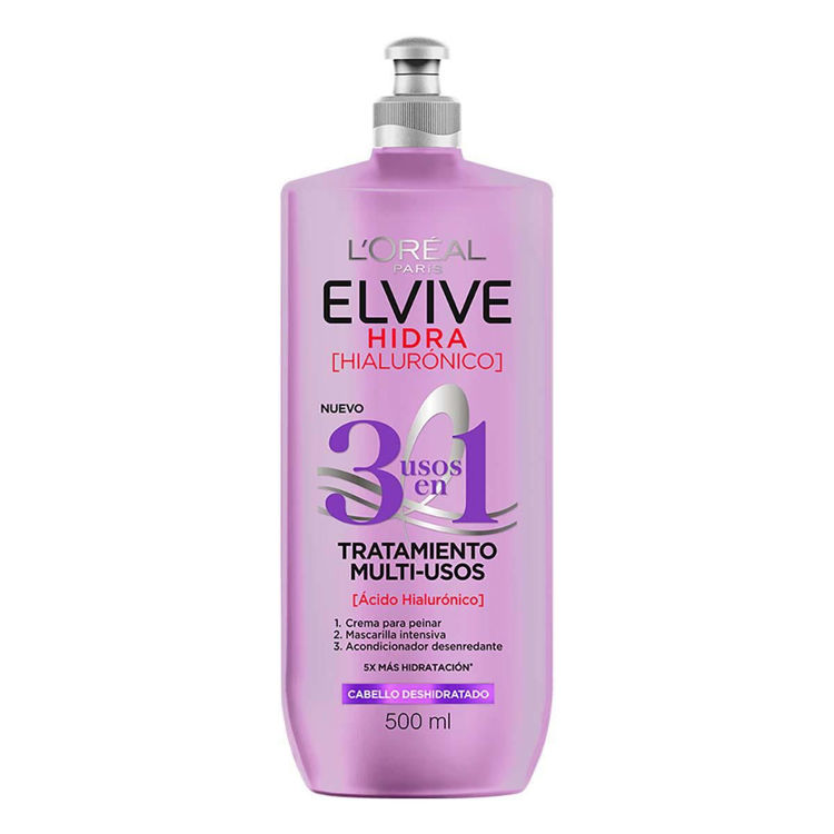 Imagen de Crema para peinar Elvive Hidra Hialluronico 3 En 1 500 Ml