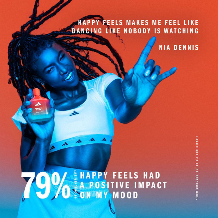 Imagen de Adidas Vibes Happy Feels Edp Perfume de Mujer 100 Ml