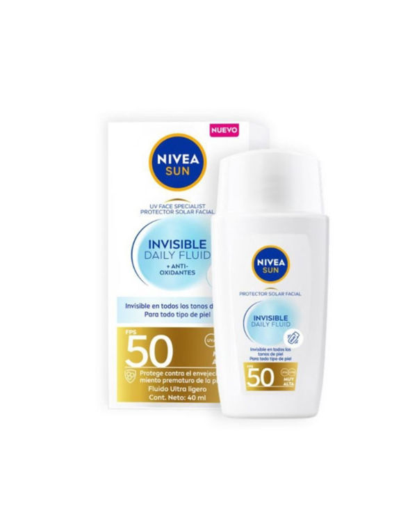 Imagen de Protector Solar Nivea Facial Fluido Invisible Fps50 X 40 Ml