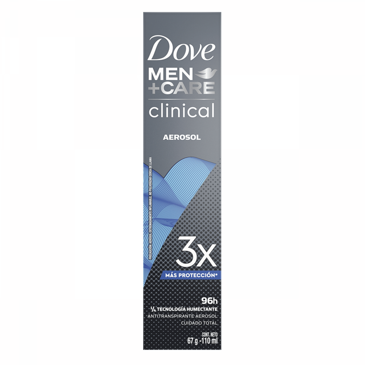 Imagen de Dove Desodorante Aerosol Men Clinical Cuidado Total 110Ml