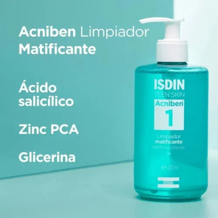 Imagen de Isdin Acniben Limpiador en  Gel Matificante 400 ml